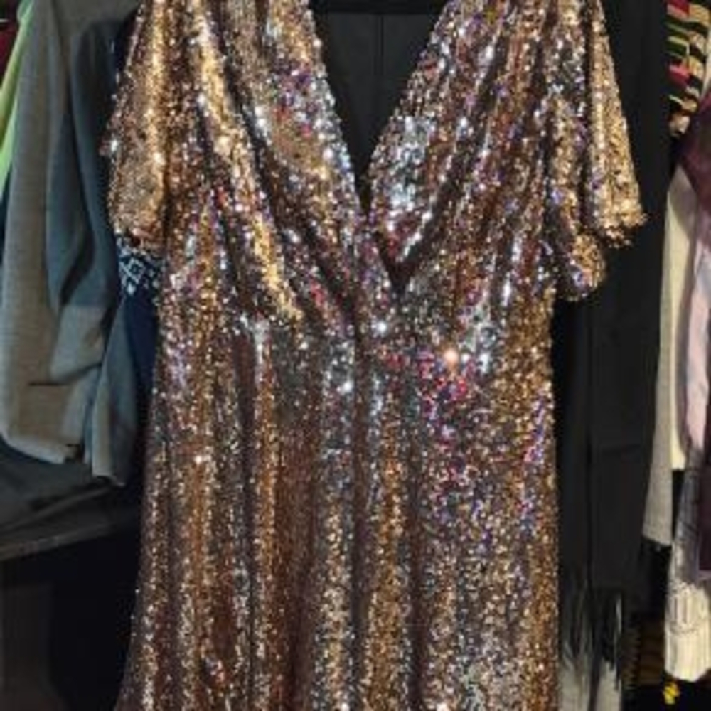 Boohoo Sparkling Sequin Mini Dress